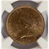 Image 2 : 1864-L INDIAN ONE CENT NGC UNC, HAS A MINT- DONE PLANCHET FLAW ON THE REVERSE.