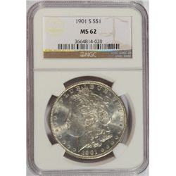 1901-S MORGAN DOLLAR NGC MS62 WHITE