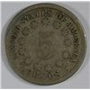 Image 2 : 1869 SHIELD NICKEL GOOD