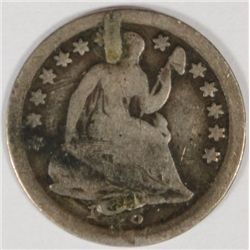 SEATED HALF DIME "LOVE TOKEN"