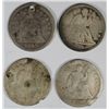 Image 1 : 4-DIFFERENT SEATED HALF DIMES (40,41,44,48) AG