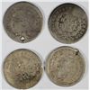 Image 2 : 4-DIFFERENT SEATED HALF DIMES (40,41,44,48) AG