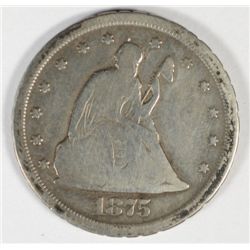 1875-S TWENTY CENT VG
