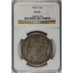 1903-S MORGAN DOLLAR NGC VF-25
