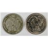 Image 1 : 1881 FINE & 1883 GEM PROOF THREE CENT NICKELS