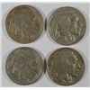 Image 1 : 4-1931-S BUFFALO NICKELS "GRADING SET" (GOOD, VG,FINE, VF)