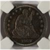 Image 2 : 1869 SEATED QUARTER NGC PROOF 65 SUPER COLOR!