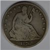 Image 1 : 1876 SEATED HALF DOLLAR VG