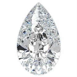 EGL CERT PEAR DIAMOND 0.79 CTW D/SI1