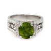 Image 1 : Genuine 3.54 ctw Tourmaline Ring 14Kt White/Yellow Gold