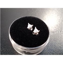 .925 STERLING SILVER AND CZ EARRINGS