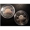 Image 1 : 2 CAMEO PROOF NICKELS SOLD TOGETHER (1993, 1982)