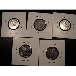 5 1967 CANADA NICKELS SOLD TOGETHER