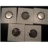 Image 1 : 5 1967 CANADA NICKELS SOLD TOGETHER