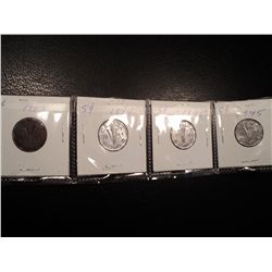 8 CANADA 1940S V NICKELS SOLD TOGETHER