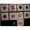 Image 1 : LOT OF 10 OLD CANADIAN NICKELS