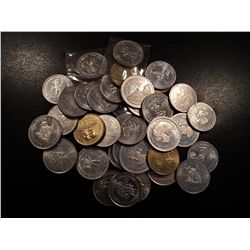 ALMOST FULL COLLECTION OF KLONDIKE TRADE DOLLARS