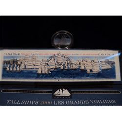 2000 TALL SHIPS CANADA PROOF DIME AND STAMP SET
