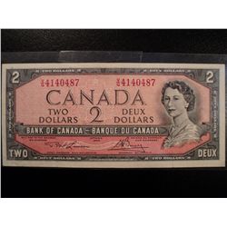 CANADA 1954 2 DOLLAR BILL