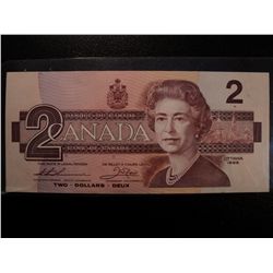 CANADA 1986 2 DOLLAR BILL