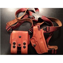 GALCO 212 HOLSTER, SHOULDER STRAP AND MAGAZINE CARRY