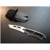 Image 1 : BLACK AND SILVER SURVIVAL KNIFE WITH WHISTLE