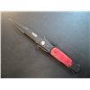 Image 1 : BLACK KNIFE WOOD HANDLE STILETTO KNIFE
