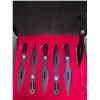 Image 1 : SET OF SIX THROWING KNIVES WITH GIFT BOX