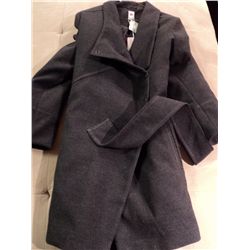 9FASHION GREY MATERNITY COAT SIZE MEDIUM