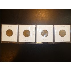 FOUR 1943 VICTORY 5 CENT COINS