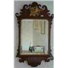 Image 1 : MAHOGANY FRET WORK BEVEL EDGED MIRROR WITH GI...