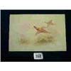Image 1 : OIL ON CARD - PHEASANTS IN FLIGHT - JAMES STI...