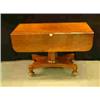 Image 1 : 19th CENT. MAHOGANY SIDE TABLE WITH TWO DROP...