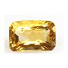 Image 1 : Natural Citrine 3.91 ctw checkered 12x8mm