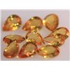 Image 2 : 4.26 CTW LIGHT ORANGE SAPPHIRE PEARSHAPE 4X6mm