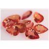 Image 1 : 4.70 CTW ORANGE SAPPHIRE PEARSHAPE 4X6mm