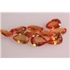 Image 1 : 4.20 CTW ORANGE SAPPHIRE PEARSHAPE 4X6mm