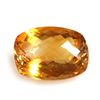 Image 1 : Natural Citrine 6.96 ctw Cushion Cut checkered 15x11mm