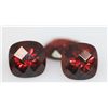 Image 1 : 5.94 CTW CUSSION CHECKERED BOARD GARNET 7X7MM (3)