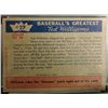 Image 2 : 1959 FLEER TED WILLIAMS.  ONE MAN SHOW.  PSA   NM-MT 8