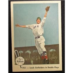 1959 FLEER TED WILLIAMS.  LEADS OUTFIELDERS IN DOUBLE PLAYS.  NM-MT