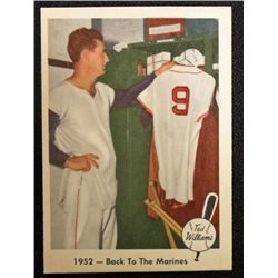 1959 FLEER TED WILLIAMS.  BACK TO THE MARINES.  NM-MT