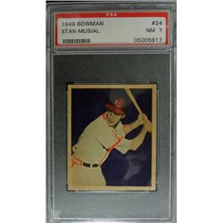 1949 BOWMAN #24  STAN MUSIAL  PSA  NM7