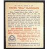 Image 2 : 1949 BOWMAN #146  MYRON McCORMICK  NM  ROOKIE