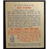 Image 2 : 1949 BOWMAN #149  ROY PARTEE  EX-MT  ROOKIE