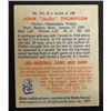 Image 2 : 1949 BOWMAN #161  JOHN THOMPSON  NM  ROOKIE