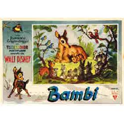 LOTTO DI N. 10 FOTOBUSTE PER IL FILM BAMBI
