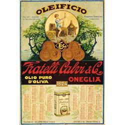 4 CARTELLI VETRINA PER PROD. OLIO CITT+ DI IMPERIA