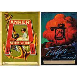 2 MANIFESTI PER MACCHINE DA CUCIRE ANKER & FULGOR