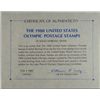 Image 2 : THE FRANKLIN MINT 1980 OLYMPIC STAMPS MADE FROM STERLING SILVER  .41 OUNCES EACH